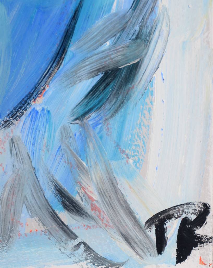 Detail a: Hartmut Ritzerfeld, geb. 1950 Stolberg, Thousand Faces Project, Nr. 700, Acryl/Platte, sign., ca. 30x25 cm
