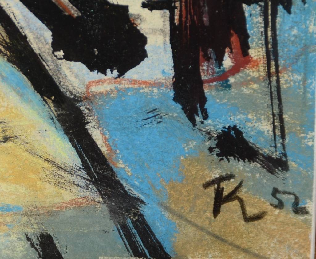 Detail a: Hans Theo Richter, 1902 Rochlitz - 1969, Meisterschüler von Otto Dix, lehrte seit 1947 als Prof. an der Hochschule für Bildende Künste in Dresden, ...