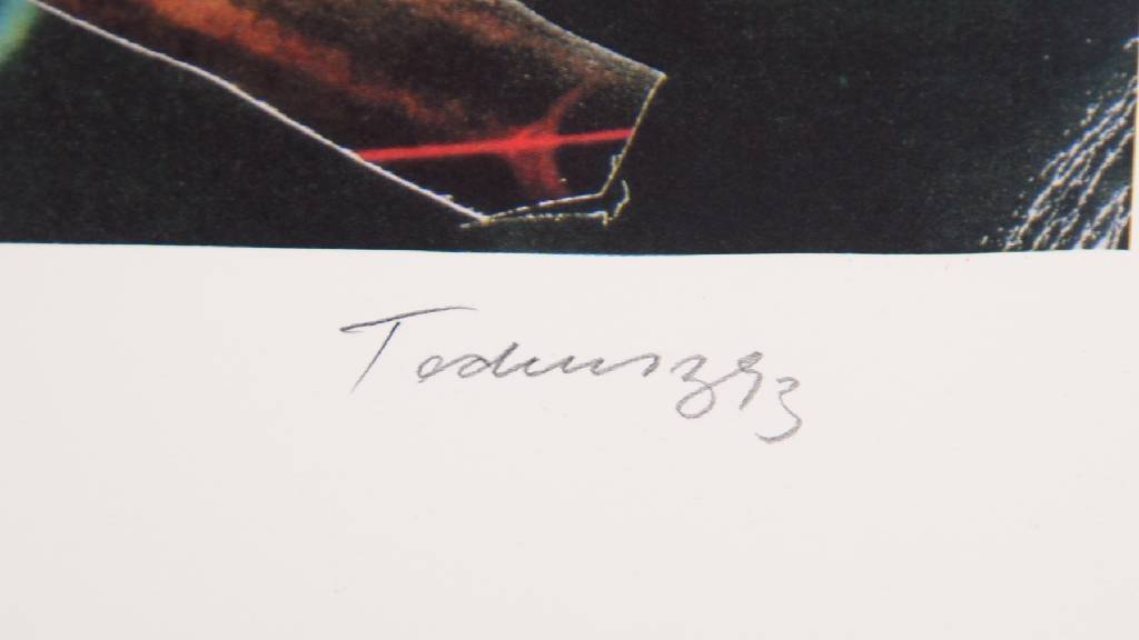 Detail a: Norbert Tadeusz, 1940-2011, Farblithographie, 1993, signiert und datiert 93, Blattgr. ca. 45x72 cm