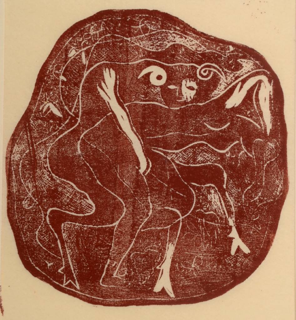 Detail b: Adja Yunkers, 1900 Riga/Russland - 1983 New York, international bekannter Maler und Grafiker, vertreten in weltbekannten Museen, u.a. Guggenheim ...