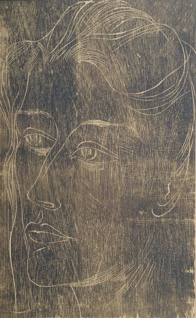 Detail c: Adja Yunkers, 1900 Riga/Russland - 1983 New York, international bekannter Maler und Grafiker, vertreten in weltbekannten Museen, u.a. Guggenheim ...
