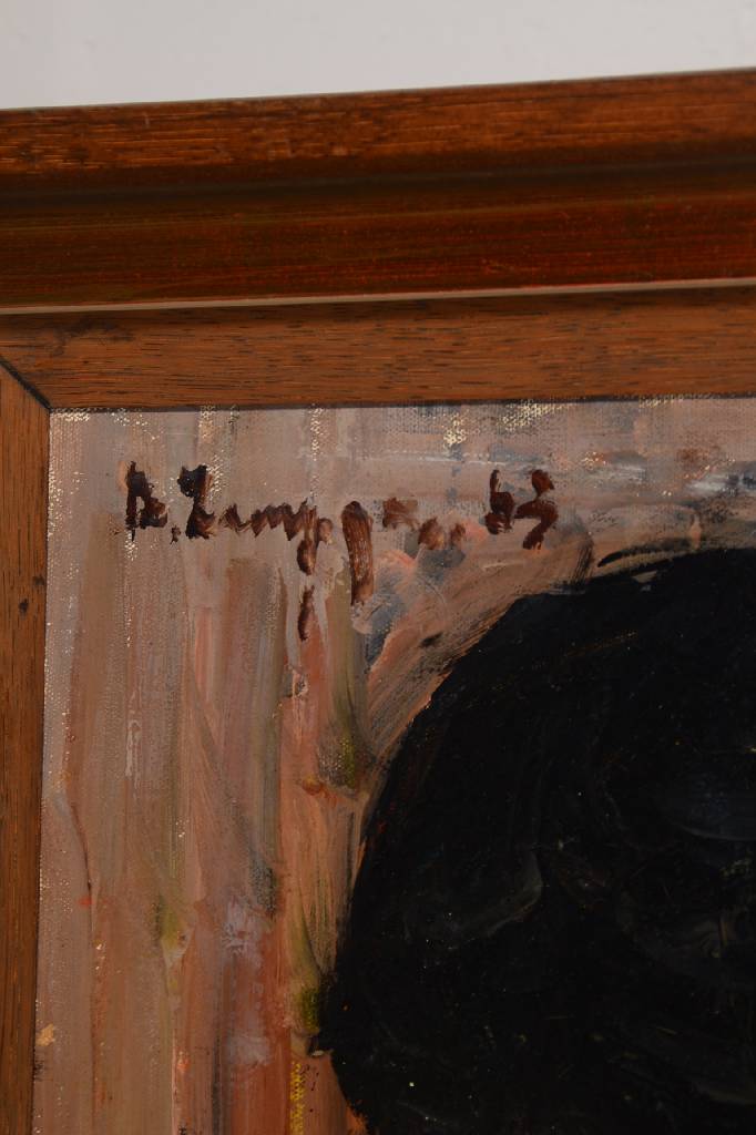 Detail a: Dino Zampogna, geb. 1926 in Neapel, tätig in Mailand, AK Breva, international bekannter Neoimpressionist, u.a. vertreten durch die Galerie Hartmann ...