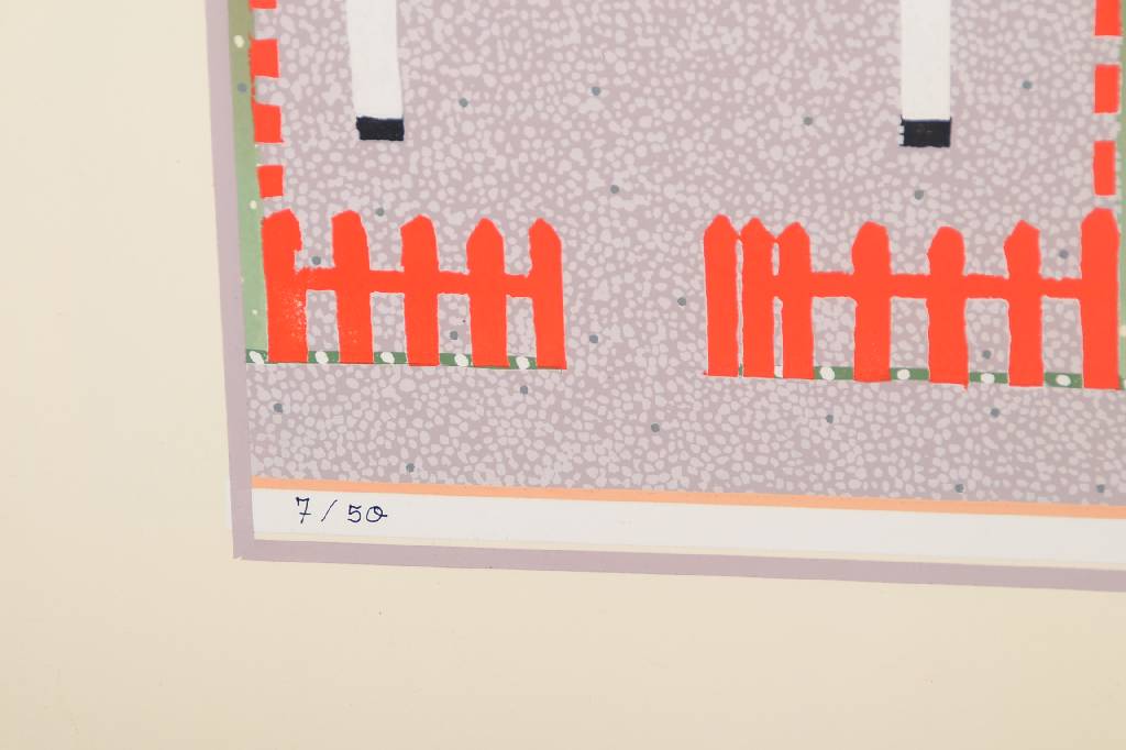 Detail b: Prof. Kurt Sohns, 1907 Barsinghausen - 1990 Hannover, bekannter Künstler in Niedersachsen, Professor an der TH Hannover für Grafik, hier: ...