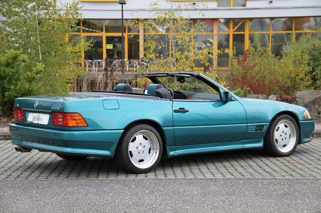 Detail c: Mercedes-Benz SL 60 R 129, EZ 06.1995, Laufleistung ca. 199.371 km, 280 kW/ 381 PS, 8-Zylinder, Automatikgetriebe, Douglasgrün metallic, Vollleder ...
