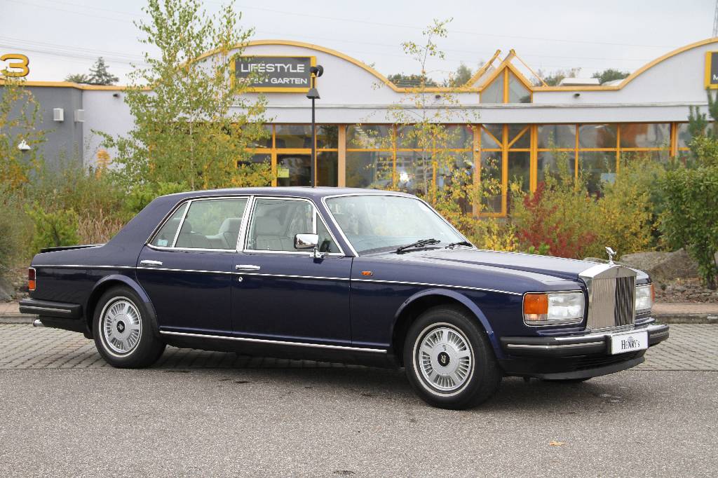 Rolls-Royce Silver Spirit III, EZ 08.1994, Laufleistung 140.684 miles abgelesen, TÜV 11.2015, 180 kW/ 245 PS, dunkelblau, beige, Classic Data ...