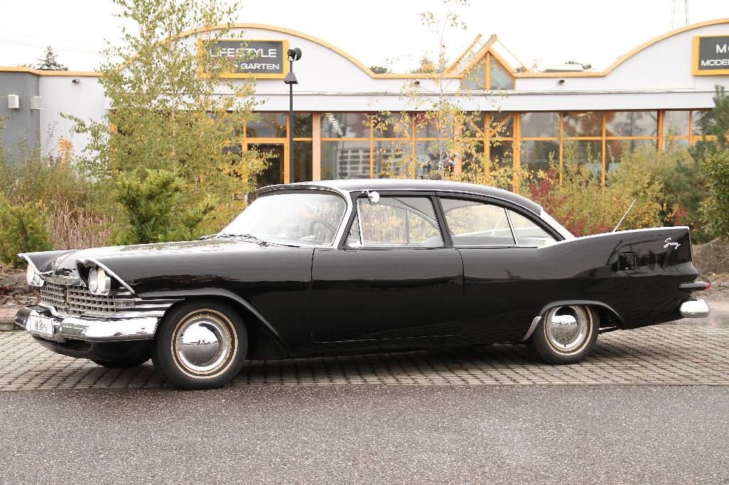 Plymouth Savoy Coupé, EZ 11.1959, Laufleistung 9.697 miles abgelesen, H- zulassungsfähig, 191 kW/ 260 PS, 8-Zylinder, Automatikgetriebe, schwarz, ...
