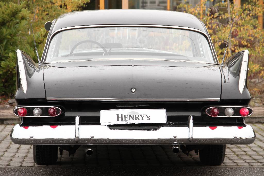 Detail c: Plymouth Savoy Coupé, EZ 11.1959, Laufleistung 9.697 miles abgelesen, H- zulassungsfähig, 191 kW/ 260 PS, 8-Zylinder, Automatikgetriebe, schwarz, ...
