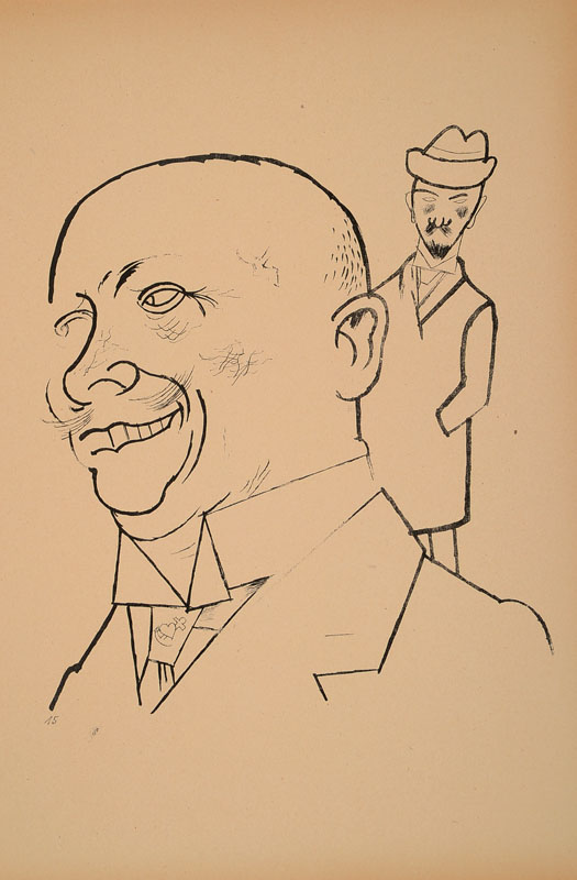 Georges Grosz, 1893-1959, Konvolut aus vier Lithographien aus: Ecce Homo, "Besser Leute", "Vor dem Tee", ...