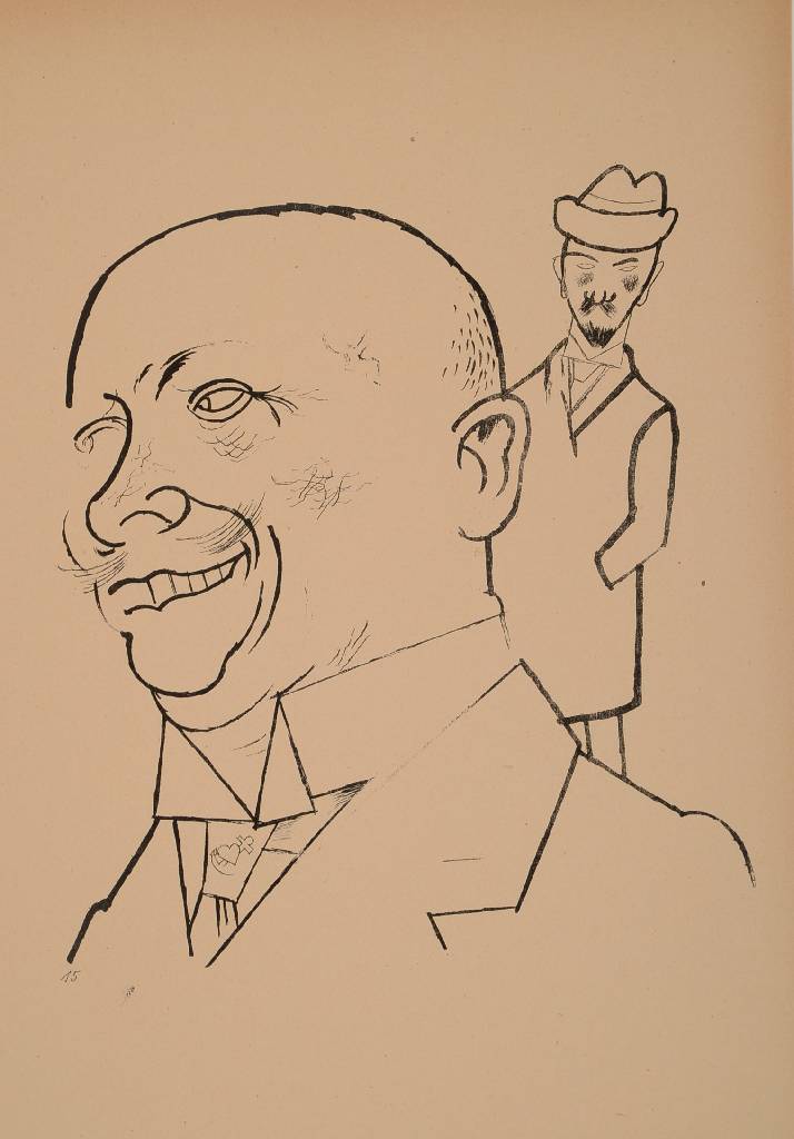 Detail a: Georges Grosz, 1893-1959, Konvolut aus vier Lithographien aus: Ecce Homo, "Besser Leute", "Vor dem Tee", ...