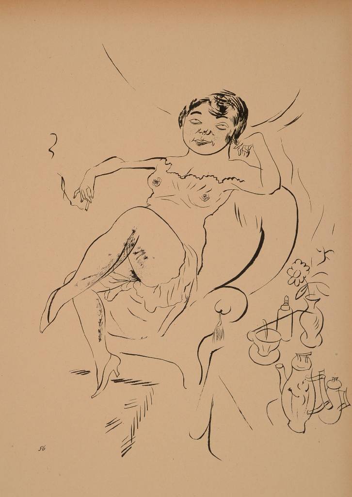 Detail b: Georges Grosz, 1893-1959, Konvolut aus vier Lithographien aus: Ecce Homo, "Besser Leute", "Vor dem Tee", ...