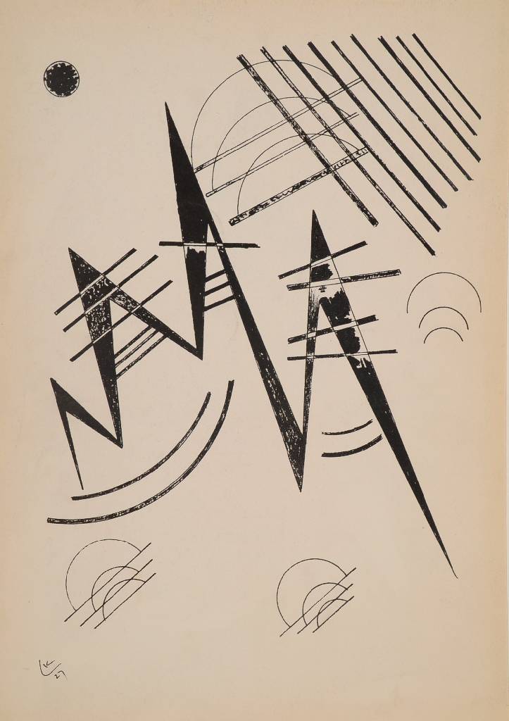 Detail b: Wassily Kandinsky, 1866-1944, Konvolut aus vier Lithographien, davon 2x "Komposition" aus: Kandinsky oder der innere Blick, Mourlot, Maeght ...