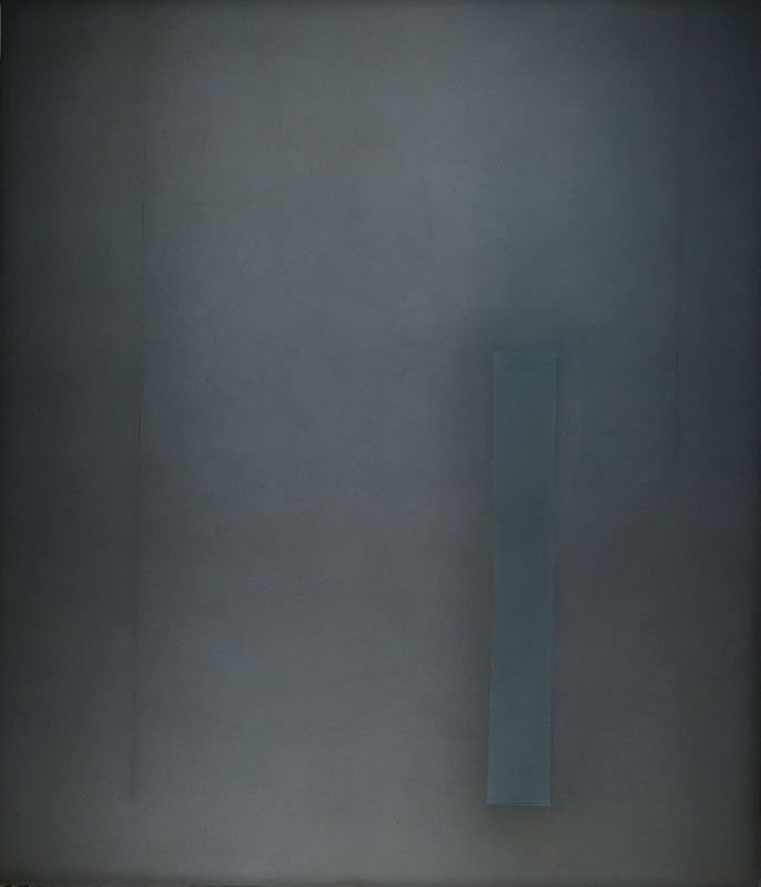 Rolf Deimling, geb. 1934, Ohne Titel, Öl/Malplatte, rückseitig signiert und datiert 1975, bezeichnet No. 6, ca. 150x130 cm, leicht verzogen