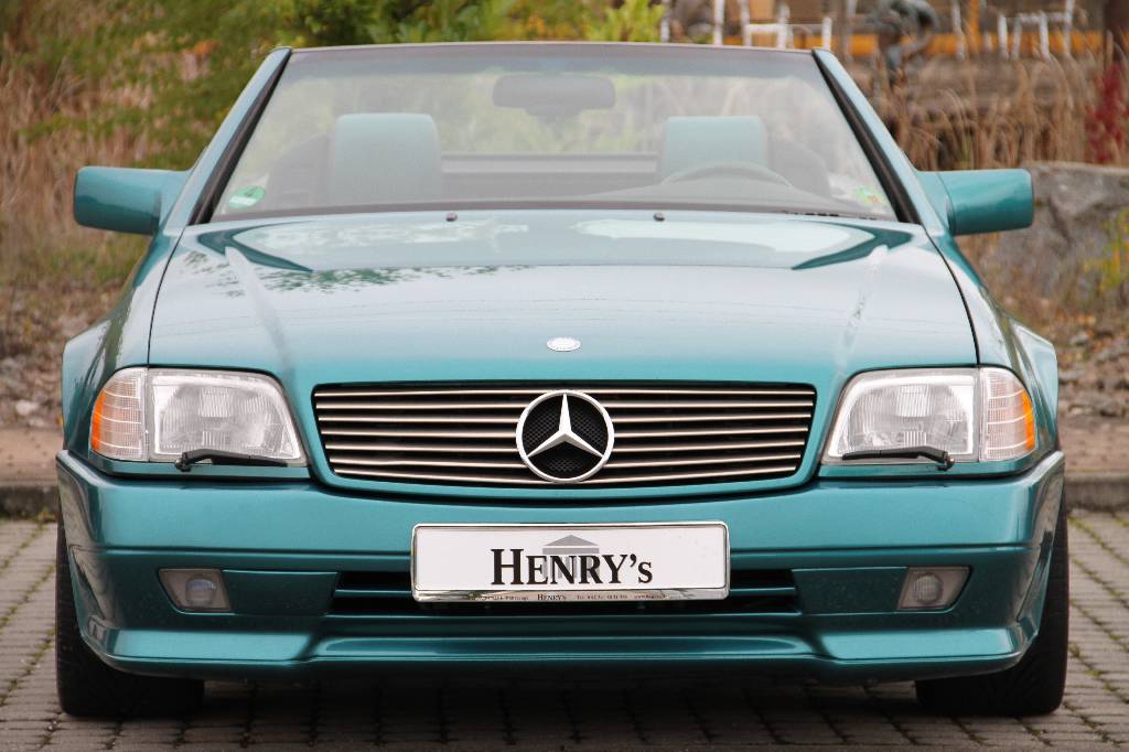 Detail a: Mercedes-Benz SL 60 R 129, EZ 06.1995, Laufleistung ca. 199.371 km, 280 kW/ 381 PS, 8-Zylinder, Automatikgetriebe, Douglasgrün metallic, Vollleder ...