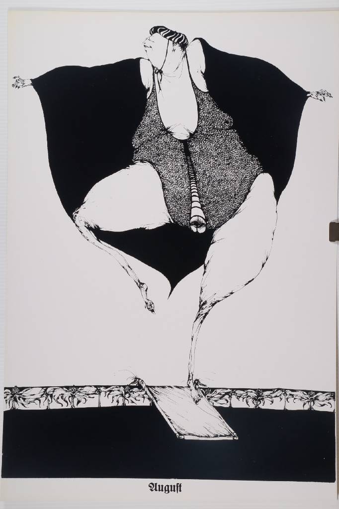 Detail a: Gertrude Degenhardt, geb. 1940 New York, bekannte Deutsche Grafikerin, hier: Unser Omma in München, 12 Monatsblätter anlässlich der Olympischen ...
