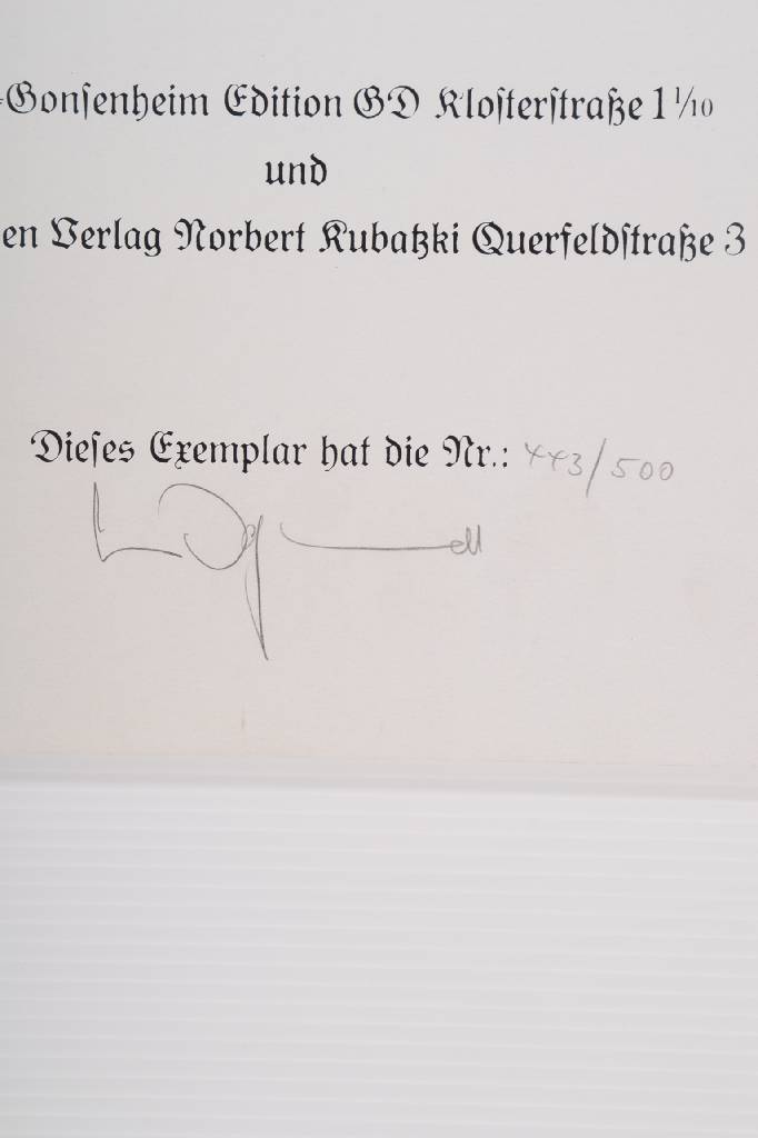 Detail d: Gertrude Degenhardt, geb. 1940 New York, bekannte Deutsche Grafikerin, hier: Unser Omma in München, 12 Monatsblätter anlässlich der Olympischen ...