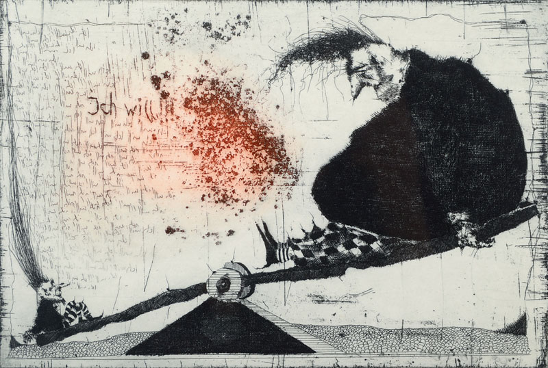 Detail a: Xaver Mayer, geb. 1956 Pirmasens, seit 1985 tätig in Landau/Pfalz, bekannter zeitgenössischer Maler und Grafiker, hier: Konvolut aus zwei ...
