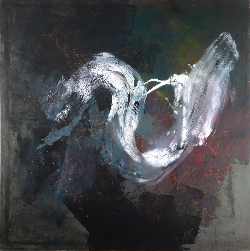 Lorenzo Silvestrini, geb. 1948 Venedig, zahlreiche Ausstellungen im In- und Ausland, hier: Acryl/Lwd, rechts unten signiert und datiert 95, ca. ...