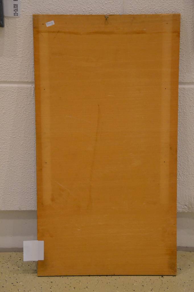 Detail e: Hans Peter Zimmer, 1936-1992, Acryl/Holz, links unten signiert, ca. 63x116,5 cm; Begutachtet von Fr. Dr. Iris Stöckl