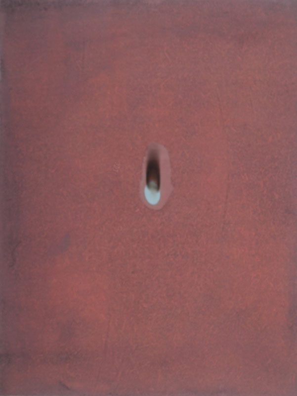 Johannes Schreiter, geb. 1930, Brandcollage, Fazit 81/1986/C kleine böse Sonne VI, ca. 50 x 39 cm, verso mit Etikett vom Künstler gekennzeichnet ...
