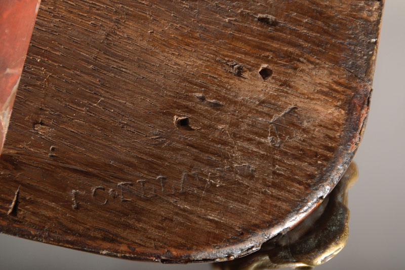 Detail b: Französische Übergangskommode, sog. Transition-Kommode, wohl Paris, um 1765/70, gestempelt J C Ellaume (Jean-Charles Alleaume, M. 1754), Rosenholz ...