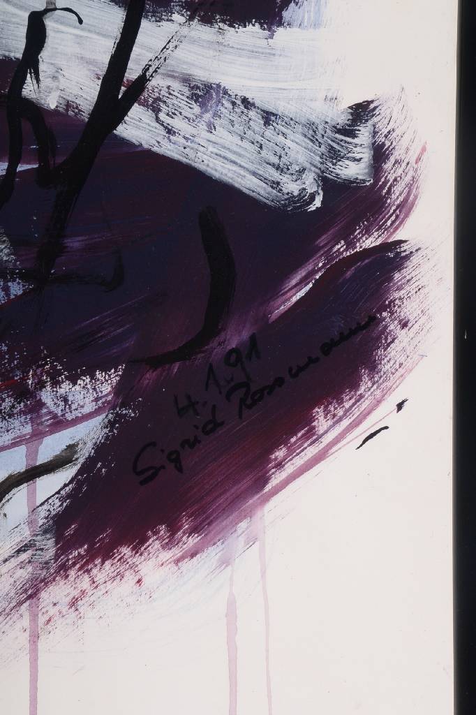Detail a: Sigrid Kiesling-Rossmann, geb. 1954, selbständige Künstlerin im Raum Mannheim/Heidelberg, Acryl/Papier, Motiv ca. 99x68.5 cm, Gesamt ca. 135x99.5 ...