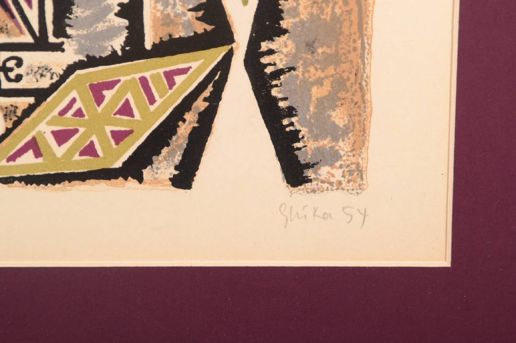Detail b: Nikos Hadjikyriakos Ghika, 1906-1994, Griechischer Künstler, hier: Konvolut aus zwei Lithographien, je signiert und datiert 54, je nummeriert 5/50, ...