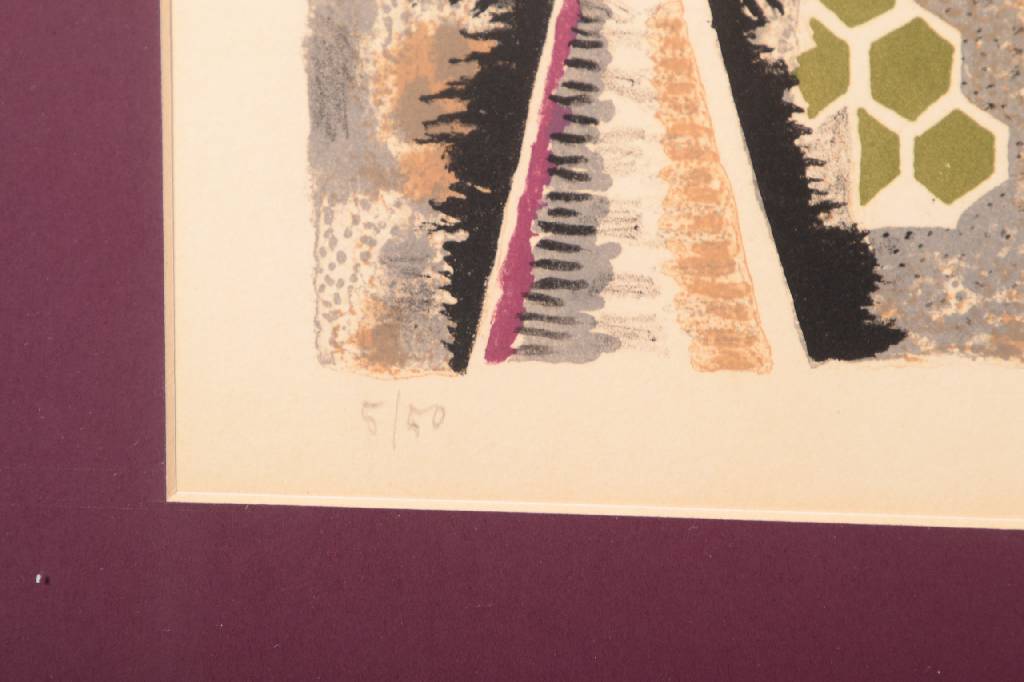 Detail c: Nikos Hadjikyriakos Ghika, 1906-1994, Griechischer Künstler, hier: Konvolut aus zwei Lithographien, je signiert und datiert 54, je nummeriert 5/50, ...