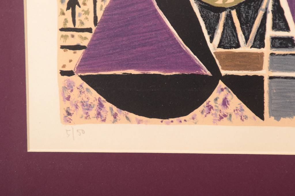 Detail e: Nikos Hadjikyriakos Ghika, 1906-1994, Griechischer Künstler, hier: Konvolut aus zwei Lithographien, je signiert und datiert 54, je nummeriert 5/50, ...