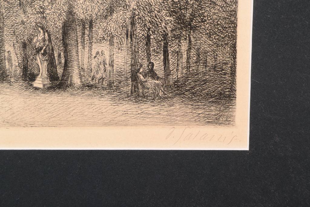 Detail a: Dimitrios Emmanuel Galanis, 1882-1966, Griechischer Künstler, hier: Radierung, signiert und nummeriert Epreuve d´artiste XXIII/XXV, Platte ca. ...