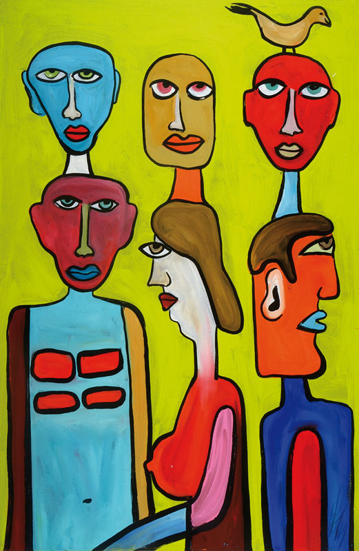 Detail a: Michael Frey, zeitgenössischer Künstler aus Landau, Konvolut aus zwei Gemälden, Acryl/Lwd, je signiert, je ca. 60x90 cm