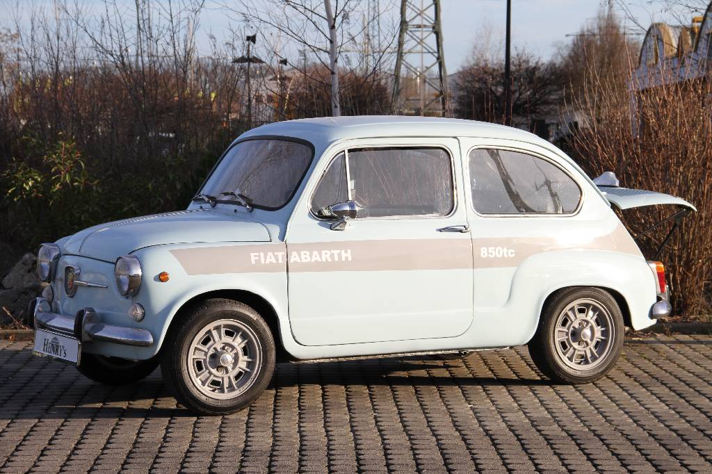 Fiat 850 TC Clone, EZ 11.1972, Laufleistung unbekannt, HU 10.2016, H-Zulassung, 33 kW/ 45 PS, 4-Zylinder, 4-Gang Schaltgetriebe, blau, schwarz, Fiat ...