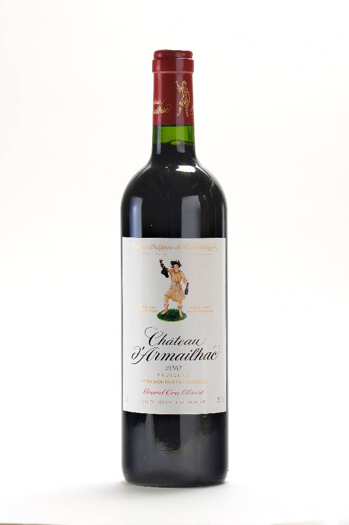 12 Flaschen 2010 Chateau d'Armailhac, Pauillac, Domaine Barone Philippine de Rothschild, je ca. 75 cl, je ca. into neck, 13,5% Vol., Grand Cru ...