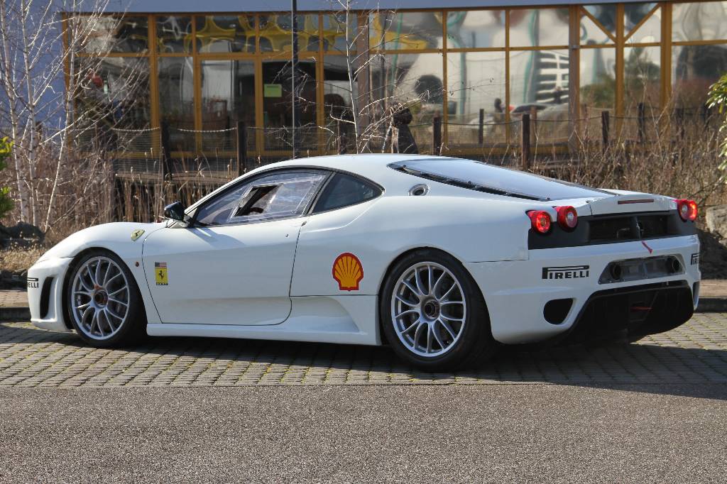 Detail b: Ferrari F430 Challenge mit HU, BJ 2007, 1.Hand, Laufleistung ca. 10.000 km, 372 kW/ 506 PS, 8-Zylinder, Automatik, weiß, rot/schwarz, Rennfahrzeug ...
