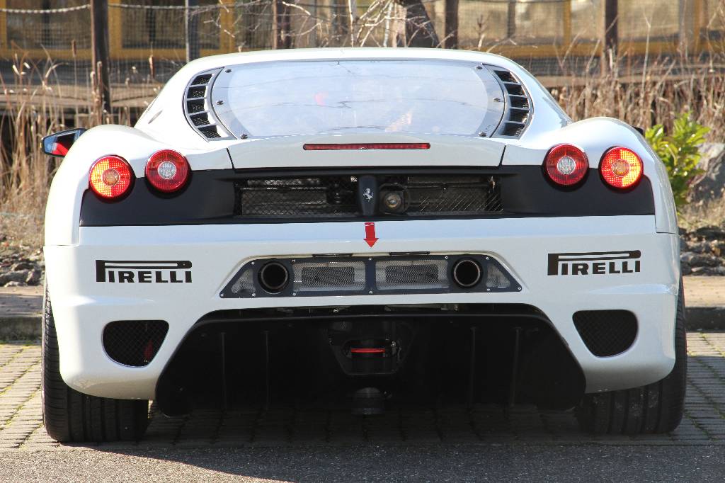 Detail c: Ferrari F430 Challenge mit HU, BJ 2007, 1.Hand, Laufleistung ca. 10.000 km, 372 kW/ 506 PS, 8-Zylinder, Automatik, weiß, rot/schwarz, Rennfahrzeug ...