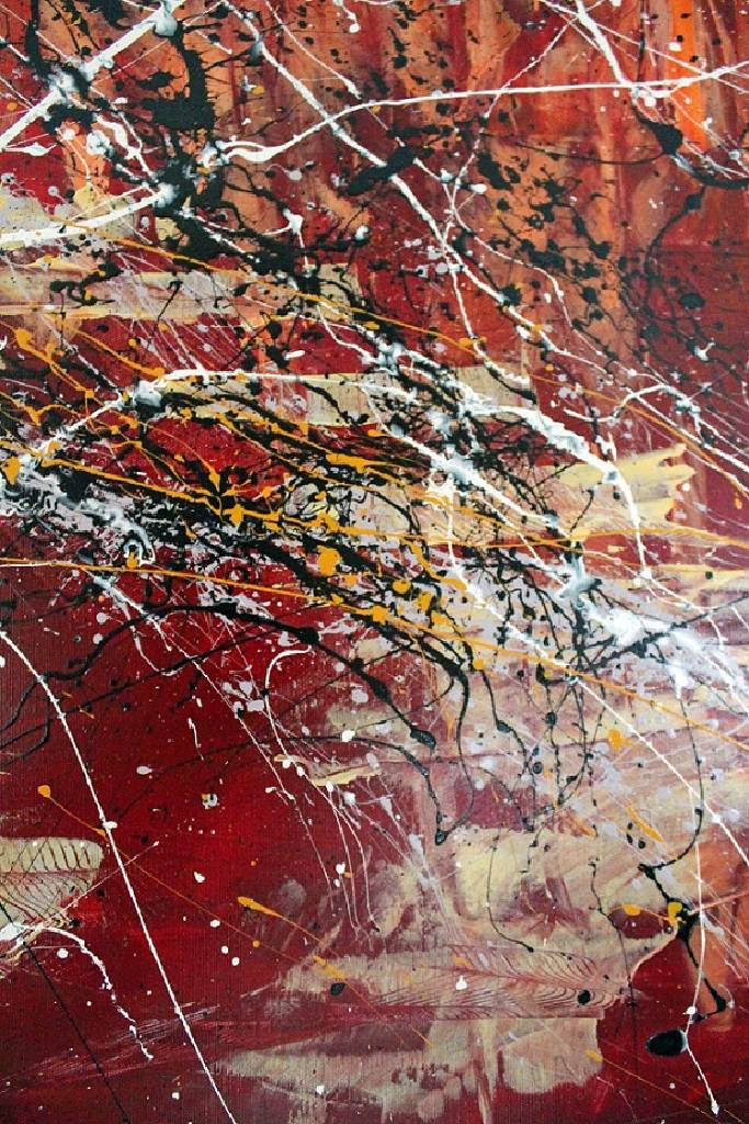 Detail c: Caroline Vis (CJVIS), geb. 1965, zeitgenössische Niederländische Künstlerin, zahlreiche Ausstellungen im In- und Ausland, hier: Red is Pure, ...