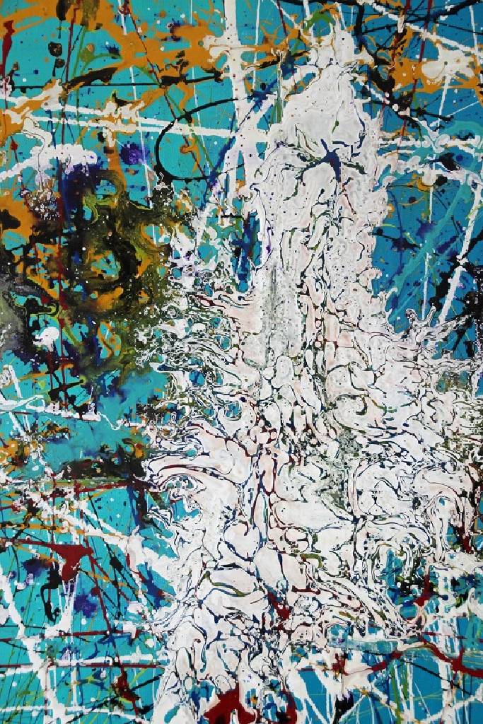 Detail a: Caroline Vis (CJVIS), geb. 1965, zeitgenössische Niederländische Künstlerin, zahlreiche Ausstellungen im In- und Ausland, hier: Three White ...