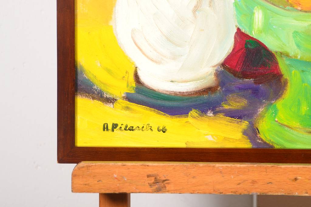 Detail a: Annalise Pilasik, 1903-1989, Malerin, Linolschneiderin und Karikaturistin, war überwiegend in Berlin tätig, Reisen nach Afrika, Asien und Europa, ...