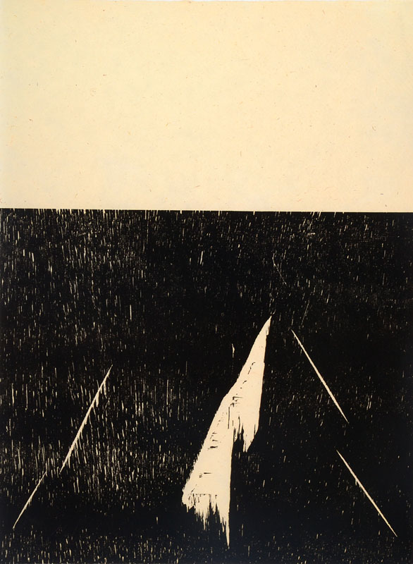 Günther Uecker, geb. 1930, Holzschnitt auf feinem handgeschöpften Japanbütten, handsigniert und nummeriert 16/50, 1981, erschienen in der Edition ...