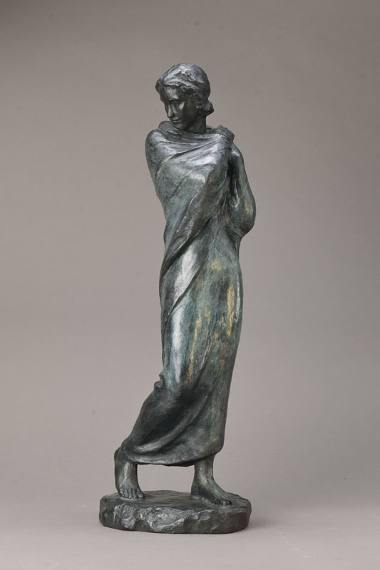 Fritz Klimsch, 1870-1960, Schreitende (Mignon), Bronzeskulptur, monogrammiert FK, Gießerstempel H. Noack Berlin, WVZ Braun 177, ca. 63x21x16 cm, ...