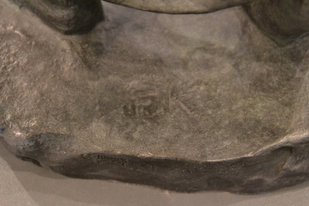 Detail g: Fritz Klimsch, 1870-1960, Schreitende (Mignon), Bronzeskulptur, monogrammiert FK, Gießerstempel H. Noack Berlin, WVZ Braun 177, ca. 63x21x16 cm, ...