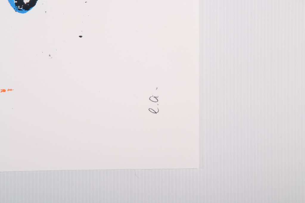 Detail b: Markus Lüpertz, geb. 1941, Farbserigraphie, Konzert in Düsseldorf 2014, signiert und nummeriert e.a., Blattgr. ca. 86,5x58 cm