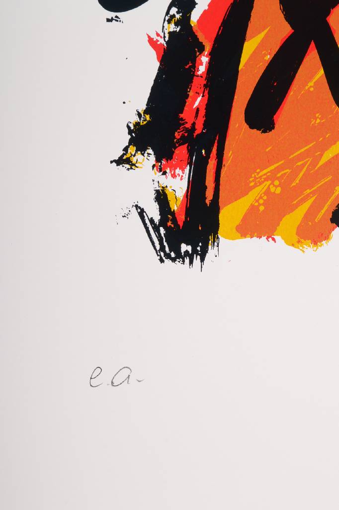 Detail b: Markus Lüpertz, geb. 1941, Farbserigraphie, Konzert in Bonn 2009, signiert und nummeriert e.a., Blattgr. ca. 100x70 cm