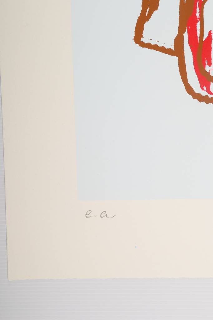Detail b: Markus Lüpertz, geb. 1941, Farbserigraphie, Konzert in Aachen 2013, signiert und nummeriert e.a., Blattgr. ca. 96,5x78 cm