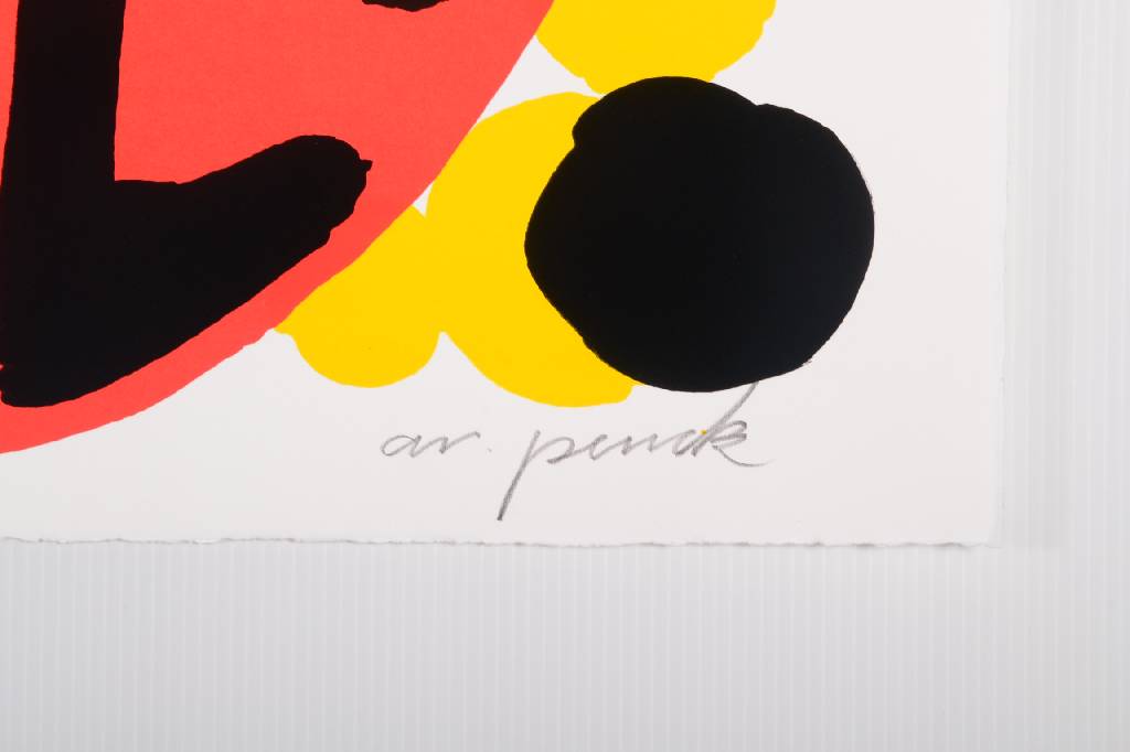 Detail a: A.R. Penck, geb. 1939 Dresden, Farbserigraphie, signiert und nummeriert e.a., Blattgr. ca. 54,5x76,5 cm