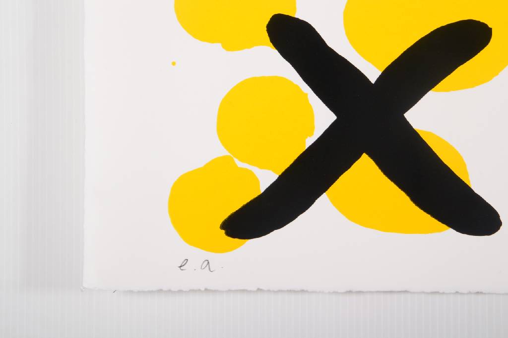 Detail b: A.R. Penck, geb. 1939 Dresden, Farbserigraphie, signiert und nummeriert e.a., Blattgr. ca. 54,5x76,5 cm