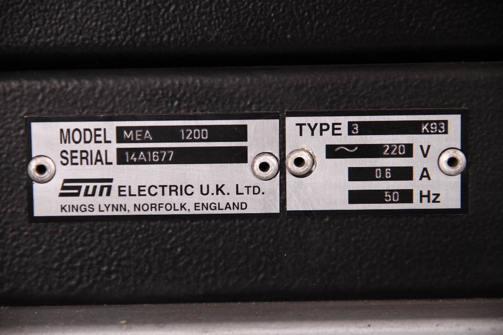 Detail e: SUN Engine Analyzer MEA 1200, Motordiagnosegerät für Benzin und Diesel Fahrzeuge, inkl. Zubehör wie z.B. Abgassonde, Stroboskop, div. Anschlüsse, ...