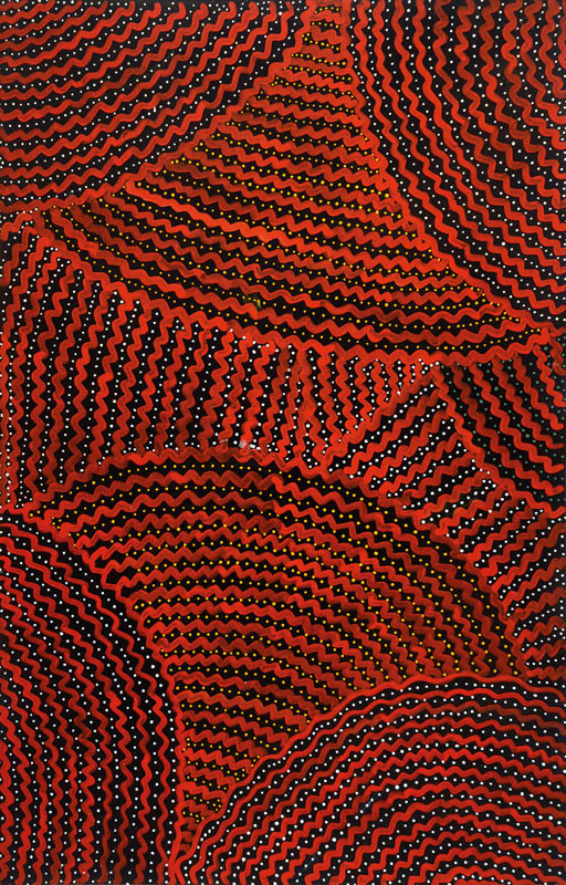 Angelina Pwerle Ngale, geb. 1950, ist die Sprecherin der Anmatyerre, begann 1988 mit ihrer künstlerischen Tätigkeit, verschiedene Ausstellungen in ...