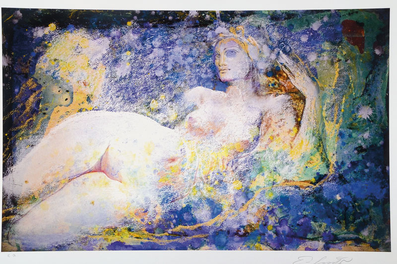 Ernst Fuchs, geb. 1930 Wien, Europa, Giclee auf handgemachtem Baumwollpapier, handsigniert und nummeriert e.a., Blattgr. ca. 41x61 cm