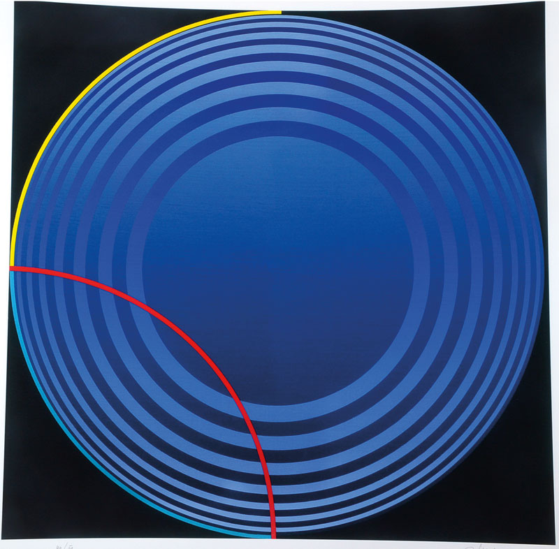 Friedrich Geiler, geb. 1946, Giclee auf handgemachtem Baumwollpapier, signiert und nummeriert 40/50, datiert 13, Blattgr. ca. 61x61 cm