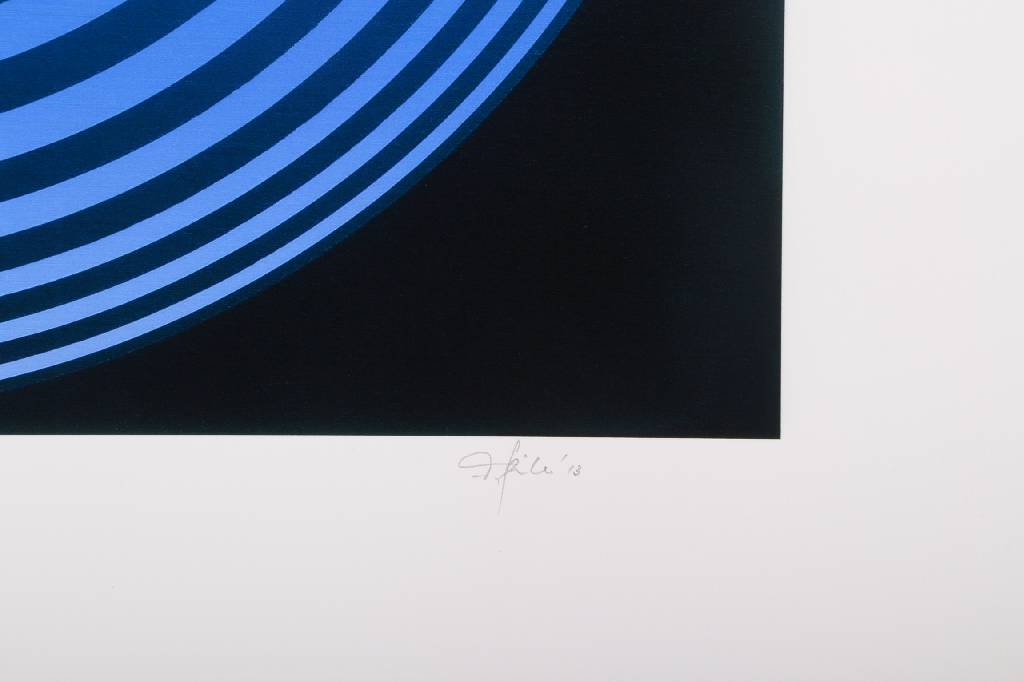 Detail a: Friedrich Geiler, geb. 1946, Giclee auf handgemachtem Baumwollpapier, signiert und nummeriert 40/50, datiert 13, Blattgr. ca. 61x61 cm